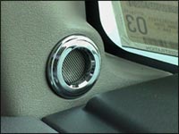 Chrome Dash Speaker Bezels