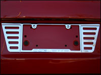 C6 Corvette Rear License Frame - engraved