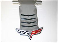 C6 Corvette Vented Exhaust Plate